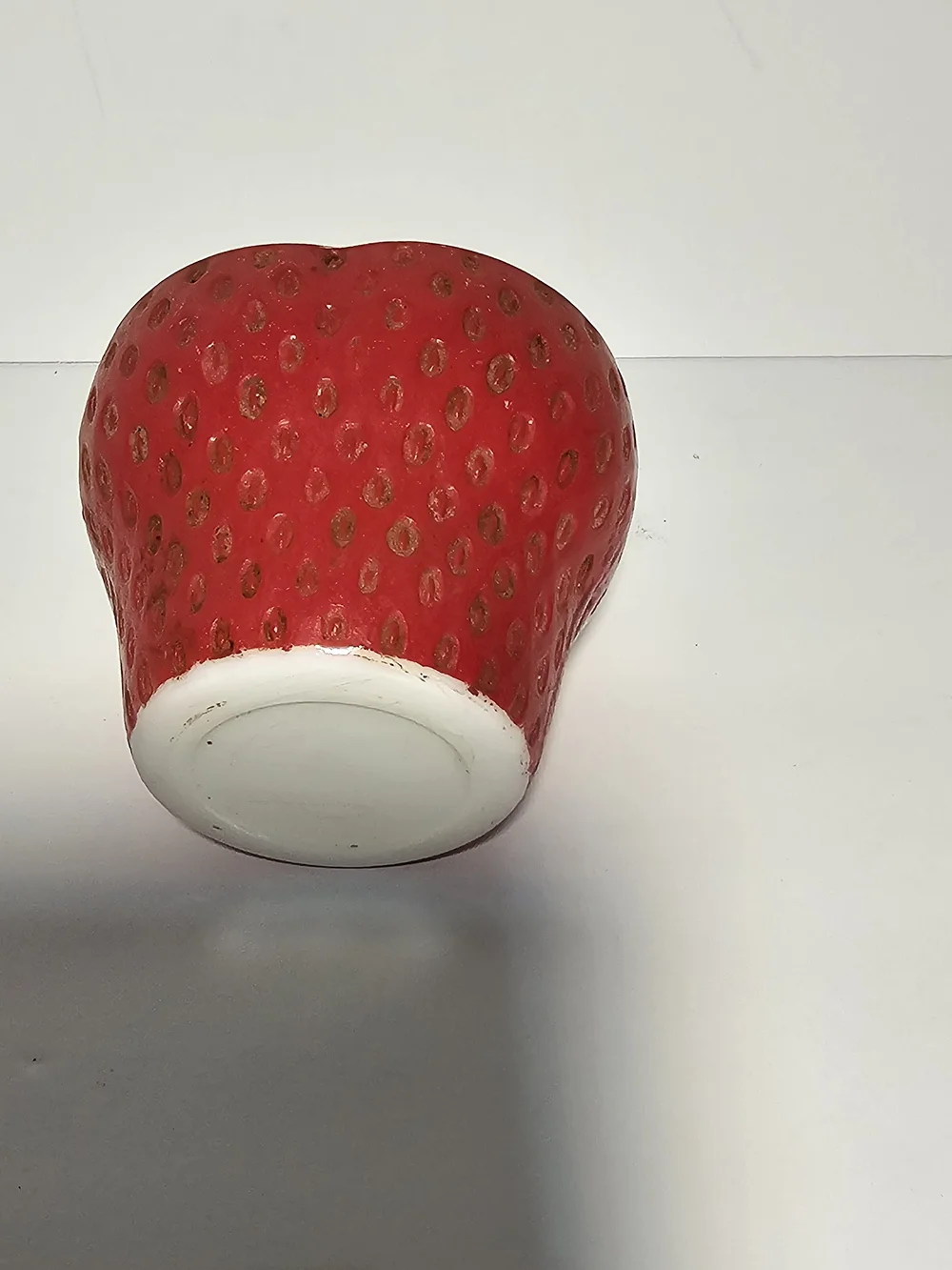 Vtg. Hazel Atlas Strawberry Jam Jelly Jar Container Pot 4